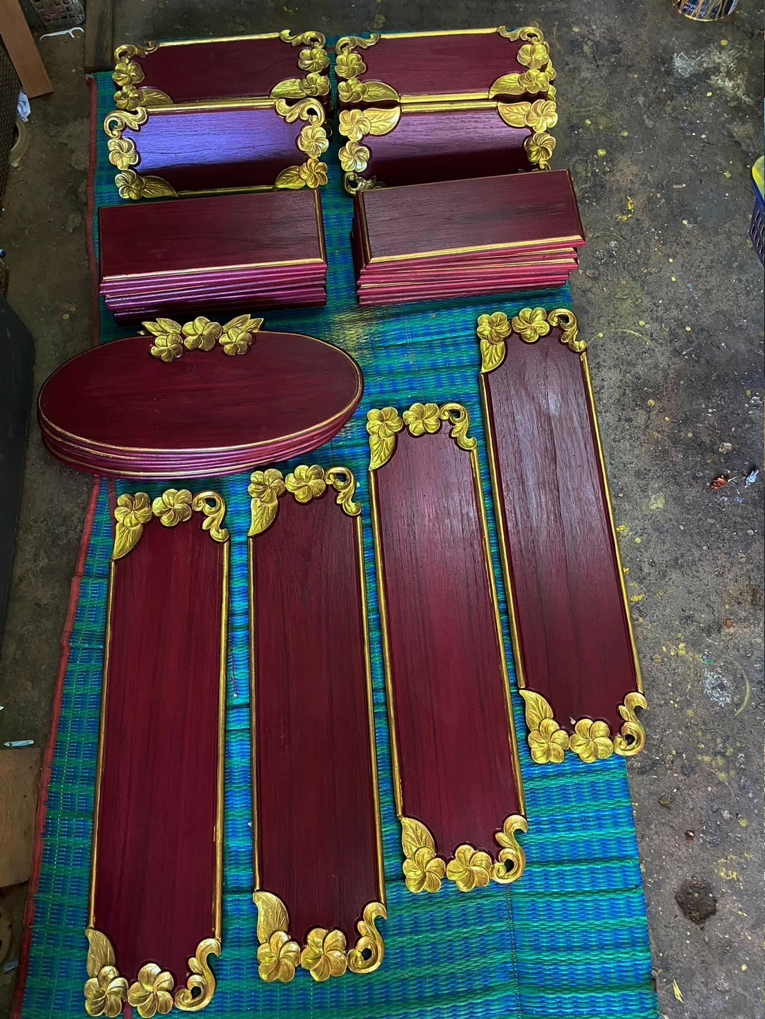 งานแผ่นป้ายเปล่า ทำสีแ